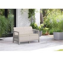 Keter Zahradní nábytek Keter Scandi dousedadlová pohovka béžovo šedá