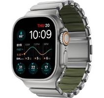 NOMAD Stratos FKM AW 45/46/49mm Sil/Grn 
