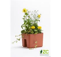 Truhlík samozavlažovací Berberis na zábradlí - terakota 30 cm