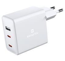 Swissten SÍŤ.ADAP.GaN 2x USB-C+1xUSB 70W 