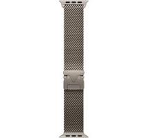 APPLE 49mm NaturalTitanium Milanese Loop Large