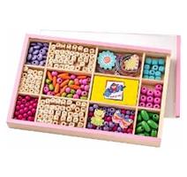 Woody 102190211 Korálky ABC v krabičce 