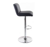 G21 Barová židle G21 Malea koženková, prošívaná black