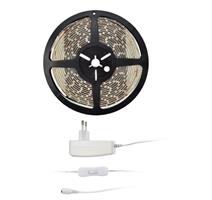 Solight LED světelný pás s testrem, 5m, sada s 12V adaptérem, 4,8W/m, IP20, studená bílá WM50-20T