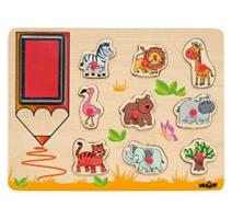 Woody 102191185 Razítka Exotická zvířata 